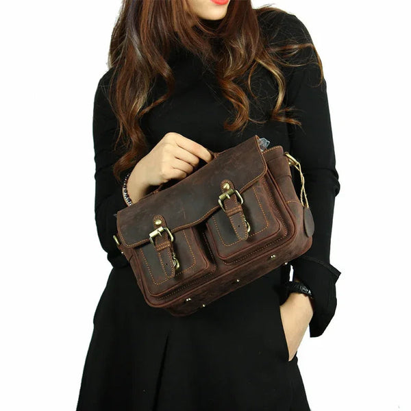 The Faust | Bolso porta cámara de cuero artesanal